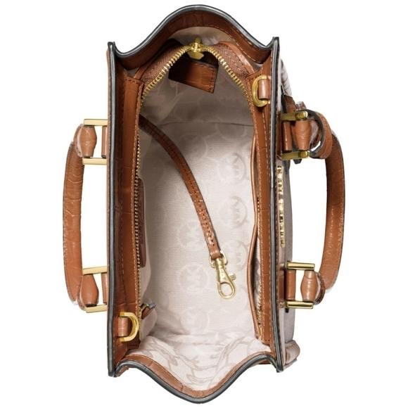 MICHAEL Kors Colette Walnut Medium Messenger Satchel Bag - Picture 2 of 16